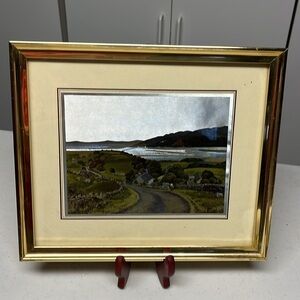 Foil Picture Country Roads by the water Vintage